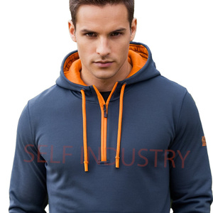 Sudaderas con Capucha Modernas para Hombre, de Dos Telas, 100% Algodón, Ropa Casual, Cómoda, de Alta Calidad, Transpirable, de Secado Rápido - Product Image 1