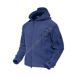 Veste polaire à capuche camouflage de haute qualité pour homme, col montant, 6 poches zippées, hiver chaud, tactique, confort ultime, fonctionnalité - Product Image 1