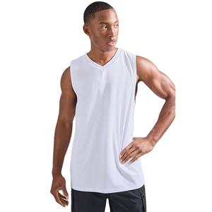 Chaleco Deportivo Personalizado con Cuello en V, Corte Ajustado, para Correr, Entrenamiento en el Gimnasio, Sin Mangas, Cómodo, de Venta Caliente, Camisetas de Gimnasio para Hombre - Product Image 2