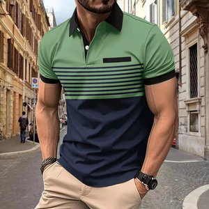 Camiseta de Verano para Hombre, 100% Algodón, Antiarrugas, Manga Corta, de Alta Calidad, Corte Regular, Transpirable, Diseño Liso - Product Image 3