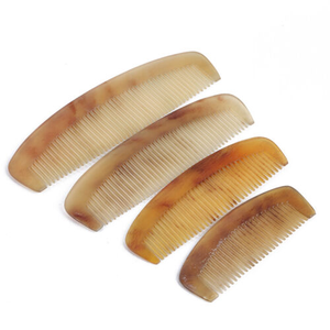 Peine de cuerno de Wolman de la mejor calidad al por mayor para el cuidado del cabello antiestático peine de salón pulido natural con logotipo personalizado para uso doméstico - Product Image 4