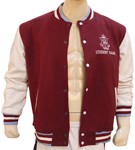 Chaqueta universitaria con logotipo personalizado | Manga de béisbol de la Universidad | Estilo Letterman bordado | - Product Image 3
