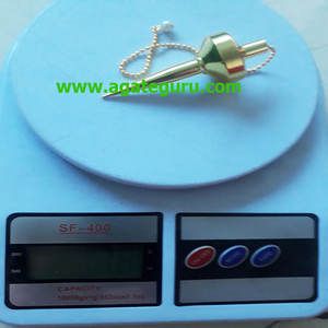 Péndulo de metal cónico largo para herramientas universales Reiki para manualidades de magnesia - Product Image 2