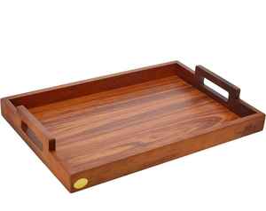 Bandeja Rectangular de Madera con Diseño Floral Personalizado con Opciones de Asa para Diseño y Acabado - Product Image 5