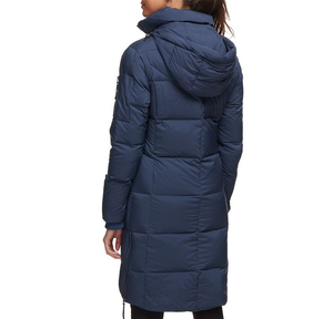 Custom Designed 2025 Women's Goose Down Winter <b>Jacket</b> Lightweight Puffer Outwear with Stand Collar Cotton Padding <b>Long</b> Coat - Product Image 4