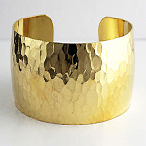 1940 California verde Floral Año Nuevo marrón envejecido oro étnico brazalete pulsera latón americano brazalete joyería artesanal - Product Image 1