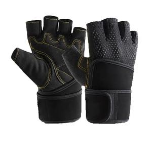 Gants de gymnastique unisexes de haute qualité personnalisés en cuir Sport entraînement Spandex gants de Fitness pour l'haltérophilie nouvelle mode en plein air - Product Image 1