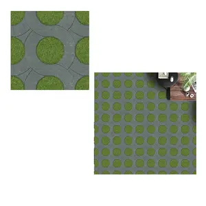 Block Pattern 400x400 MM Semi Porcelain Parking Floor Tile Glazed Ceramic Flooring Tiles From India United Industries