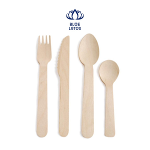 ชุดช้อนส้อมไม้แบบใช้แล้วทิ้ง GEM - Product Image 1