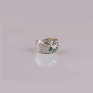 Bague de conception d'arbre en or massif 14 carats cadeau de fiançailles pour hommes de luxe fait à la main diamant cultivé en laboratoire certifié plaqué or massif - Product Image 5