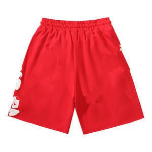 Pantalones cortos deportivos de malla personalizados, pantalones cortos de entrenamiento de gimnasio transpirables para hombres con cordón de cintura elástica, proveedor a granel de fábrica OEM - Product Image 3