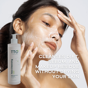 TTO Thermal Face Cleansing Gel 200ml avec huile d'arbre à thé Aloe Vera et huile d'argousier pour un nettoyage quotidien du visage en douceur - Product Image 2