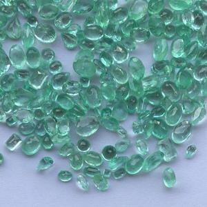 Lote de piedras facetadas de Color Esmeralda colombiana Natural de 6mm, 8mm, 10mm, piedras preciosas al por mayor para joyería, anillos sueltos, colgantes, pendientes AAA - Product Image 1