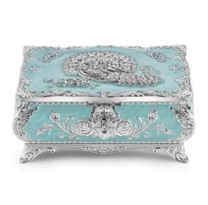 Boîte à bijoux décorative en métal la plus vendue pour conserver des bijoux élégants au design moderne et unique - Product Image 3