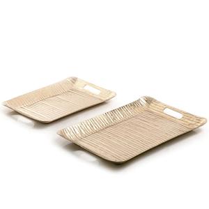 Restaurant Serving Silver Coffee Tray with Handles <b>Home</b> Kitchen Decoration Tableware Aluminium Serving Tray <b>for</b> <b>Sale</b> - Product Image 2