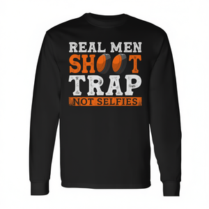 T-shirt à manches longues pour tir sur cibles – Les vrais hommes tirent sur des cibles, pas des selfies - Product Image 2