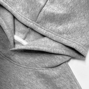 100% มีฮู้ดผ้าฝ้ายแบบปักลายดีไซน์เรียงรายโลโก้ด้านหน้าสำหรับฤดูหนาวรูปแบบของแข็งมีบริการ OEM พิมพ์สกรีนผ้าไหม - Product Image 3