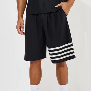 Conjunto de Camiseta y Pantalones Cortos para Hombre YLS Fashion, 100% Algodón, Parte Inferior Deportiva, Conjunto de Camiseta y Pantalones Cortos Combinados Perfectamente - Product Image 3