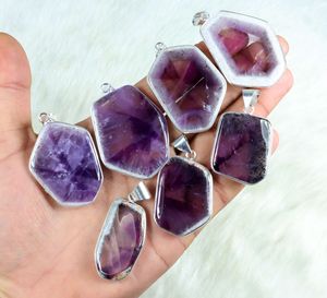 เครื่องประดับชิ้นแอเมทิสต์สเตอร์เงินแท้พร้อมสร้อยคอหนามเตย - Product Image 3