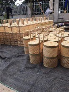 ที่สวยงามรอบรูปร่างทอไม้ไผ่กล่องของขวัญกล่องเก็บจากเวียดนาม - Product Image 6