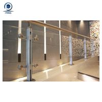 Balustrade en verre dépoli sans cadre Prima Modern en acier au carbone de haute qualité, résistante aux intempéries, pour escaliers et balcons