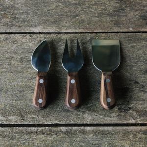 Juego de cuchillos para queso hechos a mano SCI con diseño único, mango de cuerno de búfalo personalizado, hoja de acero inoxidable, esparcidor de queso decorativo - Product Image 3