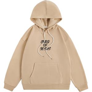 Sudadera con capucha lavada con ácido pesado algodón conjunto vintage sol bordado desgastado logotipo personalizado - Product Image 1