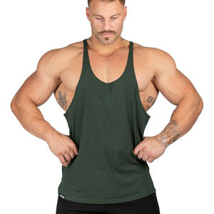 เสื้อกล้ามคอวีสำหรับผู้ชาย2025เสื้อออกกำลังกายออกกำลังกายเสื้อกีฬาแฟชั่นมีตราประดับตกแต่งสตริงเกอร์คอตตอนเสื้อผ้าสำหรับเพาะกายฟิตเนส - Product Image 4