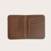 Harga Murah dompet kulit pria desain terbaik pabrik grosir dompet kulit Slim Fit ramping terlaris