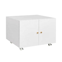 Support d'imprimante vintage avec support de rangement pour copieur en métal sous le bureau classeur mobile support de télécopie mobile sur roues