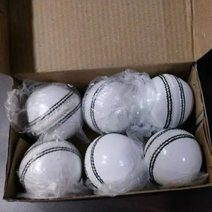 DECENT Quality Customized Color Cricket Ball Best Logo Designs Hard Ball For Cricket <b>Game</b> Best Price For Sale - Product Image 3