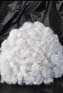 Farce de fibres discontinues de polyester HCS teintées recyclées Silicone personnalisé 7Dx64MM fibre discontinue de polyester sec - Product Image 2