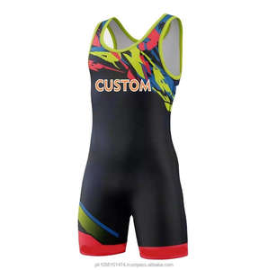 Traje de Lucha Libre Personalizado Reversible Estampado y Duradero para Hombre, Antibacteriano, de Secado Rápido, Spandex, Poliéster, Venta al por Mayor - Product Image 6