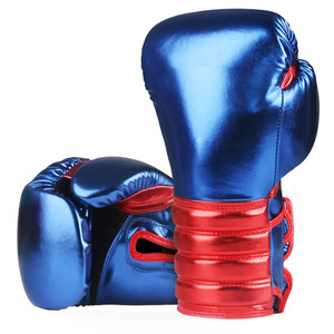 Nouveaux gants de boxe en cuir brillant, design vintage, faits à la main, de haute qualité, pour l'entraînement au sparring, au kickboxing, au combat, CP-BG-20 - Product Image 2