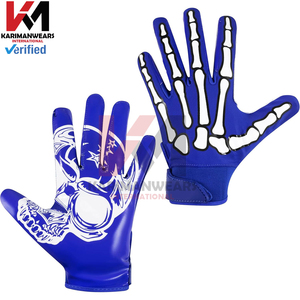 Guantes de Fútbol Americano Personalizados, Tallas para Adultos, Palma Adhesiva, Guantes de Receptor, Alta Calidad, Antideslizantes, para Entrenamiento - Product Image 2