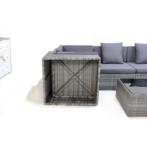 Conjunto de Sofás de Ratán Comehome, Muebles de Sala de Estar para Exteriores, Decoración Moderna y Elegante - Product Image 4