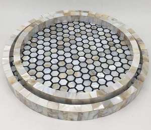 Plateau en forme d'étoile de perles, 10 pièces, moderne, vente en gros, incrustation d'os, emballage de chocolat, plateau cadeau du nouvel an - Product Image 5