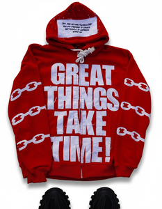 Sudadera con Capucha Personalizada Extra Grande para Hombre, Bordada e Impresa con Letras, en Varios Colores, 400 g/m², 100 % Algodón Felpa Transpirable - Product Image 5