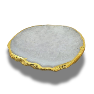 Tranche naturelle pierre précieuse sculptée agate pierre caboteur fait à la main Portable Premium cristal boisson Feng Shui forme irrégulière noël - Product Image 4