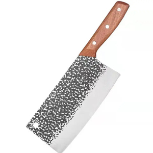 Couteau à découper en os de 8 pouces personnalisable en gros lame martelée forgée avec manche en bois de rose SERVICES ODM OEM - Product Image 1