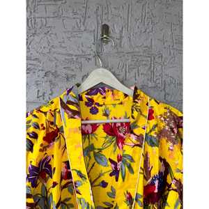 Robe kimono style bohème à imprimé bloc, 100 % coton, peignoir doux tissé pour l'été, fait main - Product Image 2