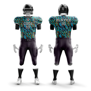 Ensemble de maillots de football américain à manches courtes pour jeunes garçons avec logo personnalisé uniformes respirants en polyester 100% grande taille au tarif d'usine - Product Image 4