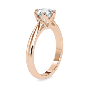 Bague de fiançailles et de mariage en platine avec diamant de laboratoire taillé de 1,20 carat, certifié IGI, sertissage à griffes, bijoux - Product Image 4