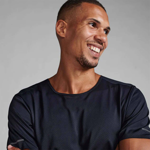 Hot Selling Custom Training Men's T-Shirts Black Cotton Polyester Sport Wear Best Seller - Product Image 3