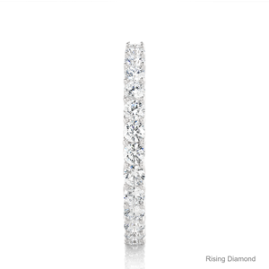 1.2 CTW ชุดปูเพชรเต็มเม็ดสีทองขาว CVD แหวนแต่งงานครบรอบของขวัญ - Product Image 4