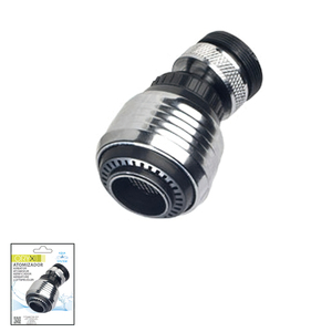Atomizzatore Economizzatore con Giunto a Sfera e Adattatore Maschio/Femmina, Cromato - Product Image 1