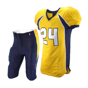 Uniformes unisexes personnalisés de football américain Collection 2025 10 ensembles SM L Techniques imprimées par sublimation Polyester Plus le numéro - Product Image 3