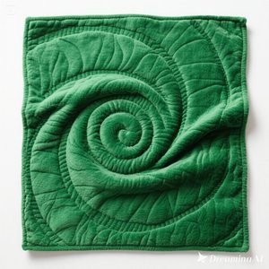 ผ้าห่มขนแกะเนื้อนุ่มออกแบบลายนูนเป็นเกลียวสีเขียวมีสองขนาดให้เลือก - Product Image 2