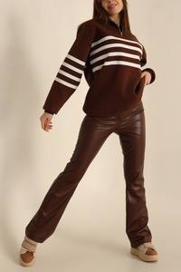 Sweat-shirt élégant pour femmes Pull à épaules tombantes Arrivée Sweat-shirt pour femmes dans différents styles Sweat-shirt avec logo personnalisé pour femmes - Product Image 4