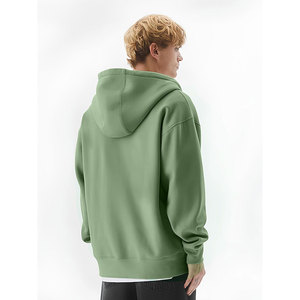 Sudaderas con cremallera de gran tamaño para hombre a la moda con cierre de cremallera completo y ajuste relajado para estilo urbano Sudadera con capucha con cremallera de gran tamaño personalizada para hombre - Product Image 2